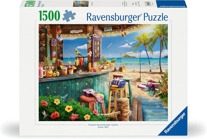 Ravensburger Beach Bar Breezes Puzzle, 1500 Teile, ansprechendes Kunstwerk mit Strandmotiven, Premium-Qualität, perfekte ineinandergreifende Passform, ideal für Erwachsene und Kinder ab 14 Jahren