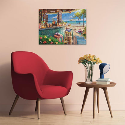Ravensburger Beach Bar Breezes Puzzle, 1500 Teile, ansprechendes Kunstwerk mit Strandmotiven, Premium-Qualität, perfekte ineinandergreifende Passform, ideal für Erwachsene und Kinder ab 14 Jahren