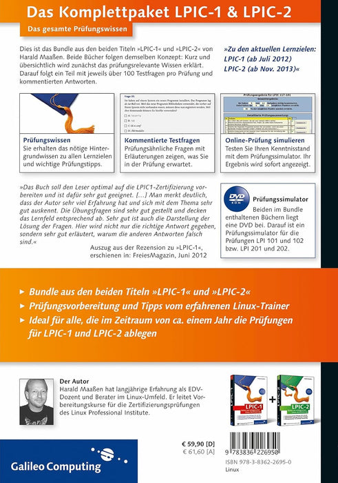Das Komplettpaket LPIC-1 & LPIC-2: Das gesamte Prüfungswissen (Galileo Computing)