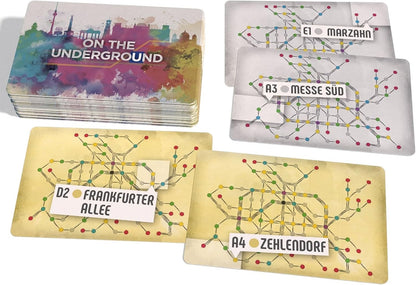 LudiCreations: On The Underground: London/Berlin - Train Route Building, Strategy Board Game, 2 City Maps, Family Game, Ages 14+, 2-5 Players, 60 Min
