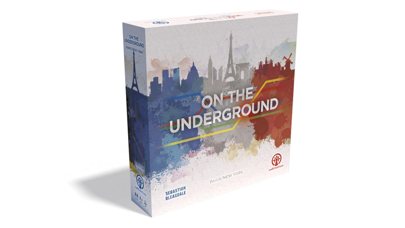 LudiCreations: On The Underground: Paris/New York - Train Route Building, Strategy Board Game, 2 City Maps, Family Game, Ages 14+, 2-5 Players, 60 Min