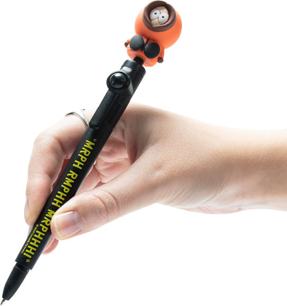 South Park biros, fidget pen with stick-on figure, pen in merchandise