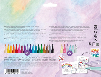 Faber-Castell Fibre-tip pen Castle unicorn 18plus6