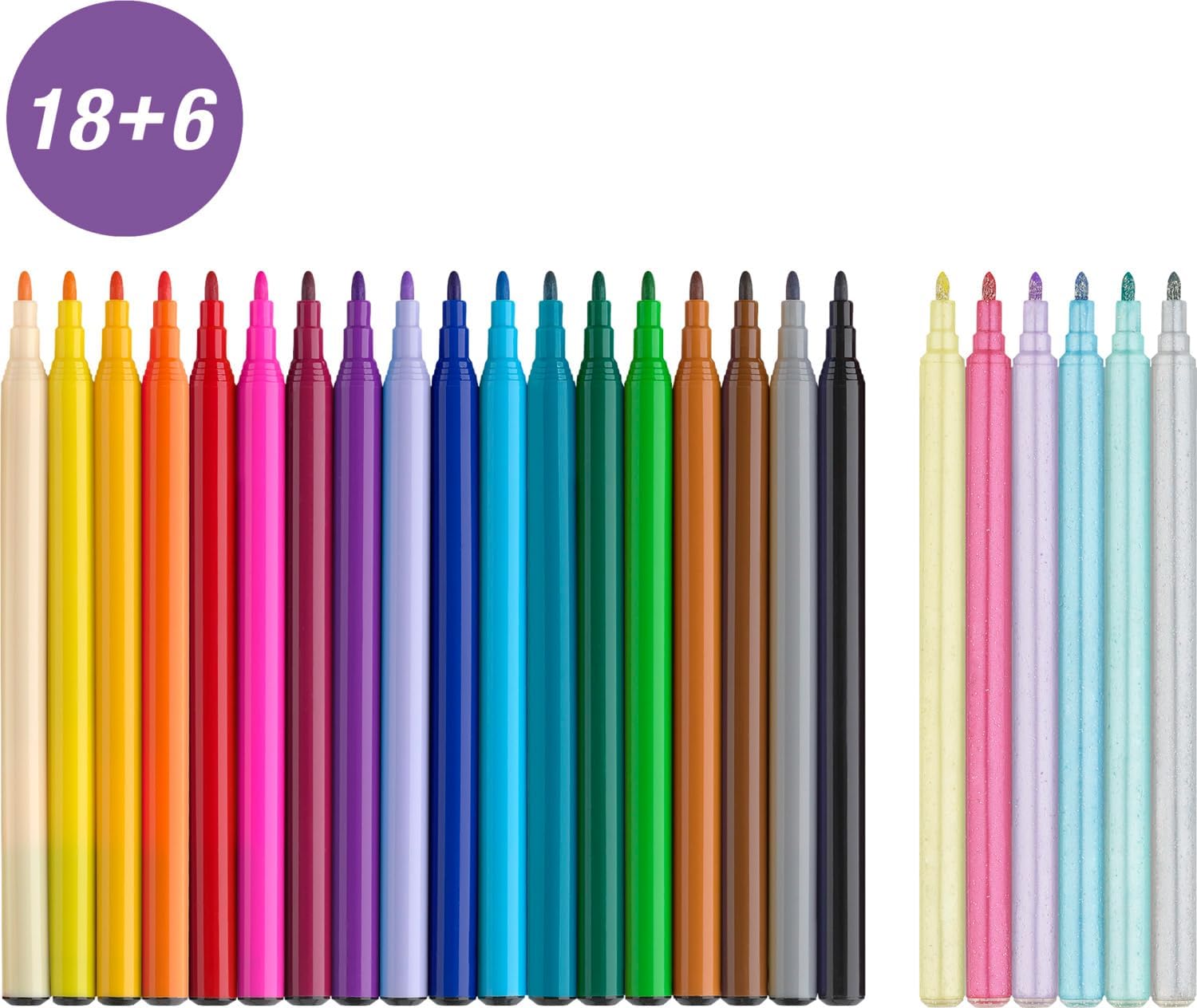 Faber-Castell Fibre-tip pen Castle unicorn 18plus6