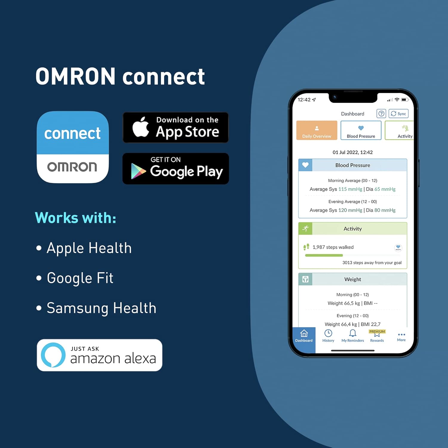 `Omron - Evolv All-In-One, Wireless, Upper Arm Blood Pressure Monitor - Black`