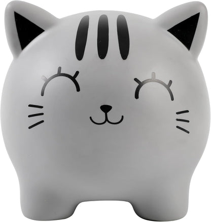 I-TOTAL® Funny Decorative Money Box/Coin Purse Made of Durable Plastic (GREY CAT)