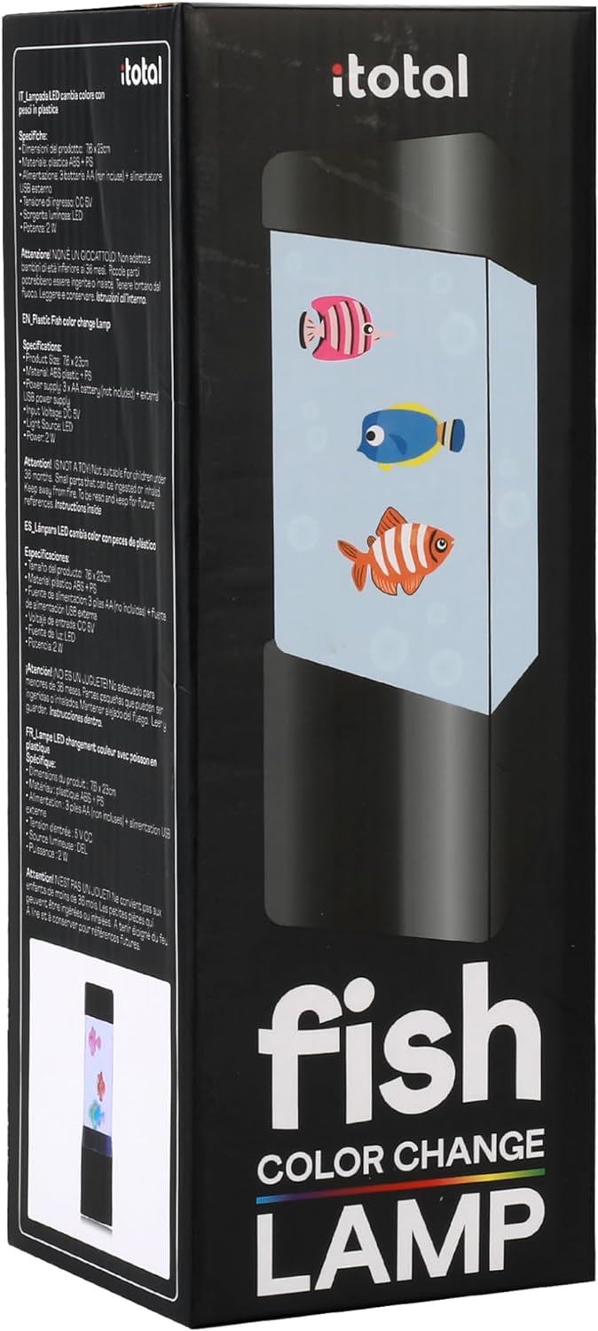 Itotal - Fish Lamp Square 23 Cm (Xl2496C)