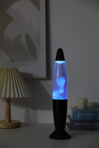 Itotal - Color-Changing Led Lava Lamp - Black Base And White Wax (Xl2678)