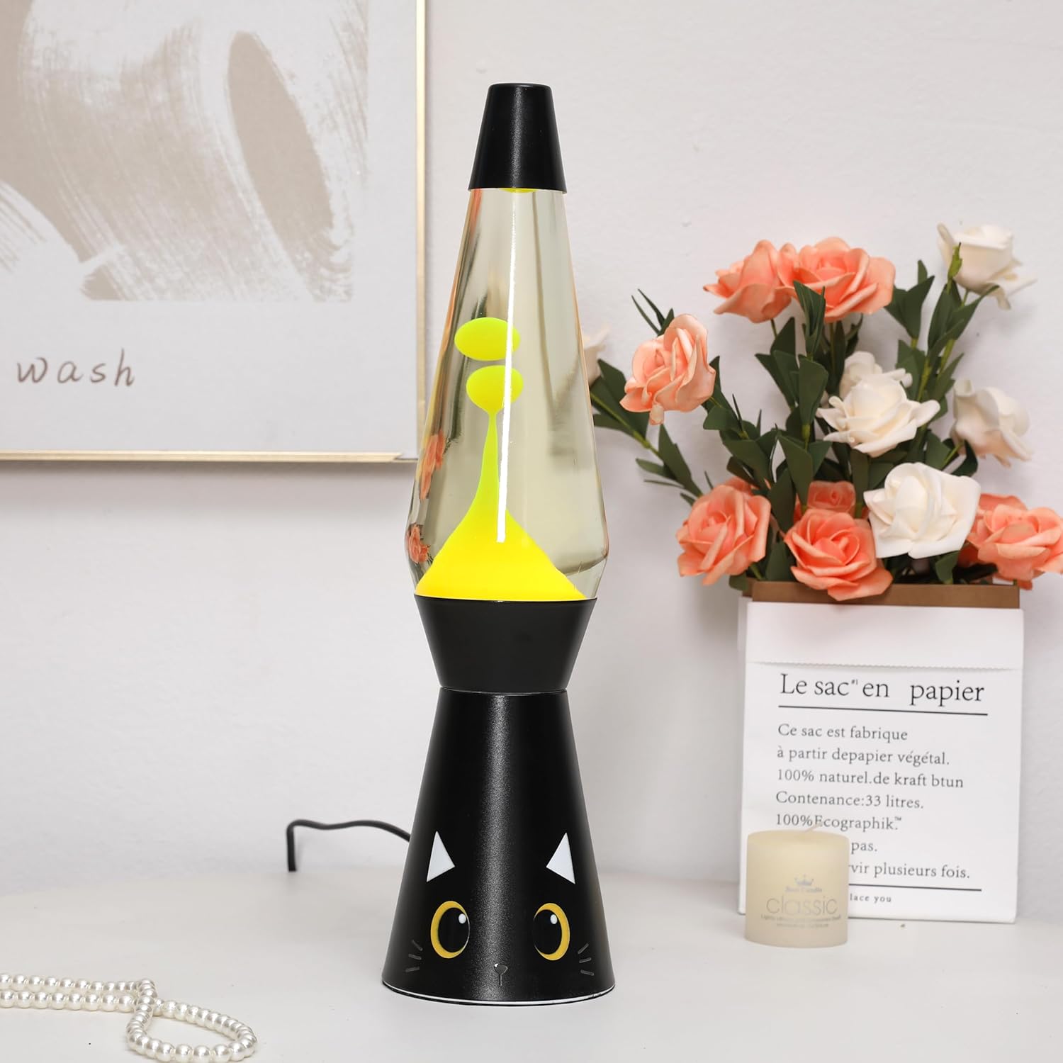 I-TOTAL - Lava Lamp Magma/Lava Lamp Black Cat