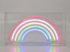 I-TOTAL® - Rectangular LED Sign with USB Plug Ideal for Bedroom (RAINBOW