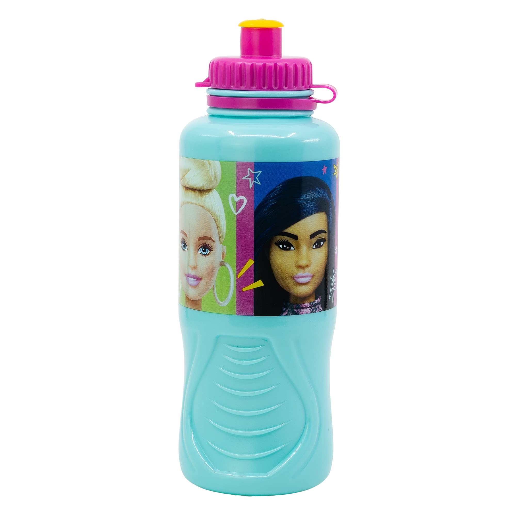 Stor Botella de agua de plástico infantil ergonómica de 430 ml de Barbie
