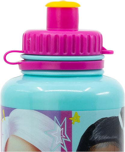 Stor Botella de agua de plástico infantil ergonómica de 430 ml de Barbie