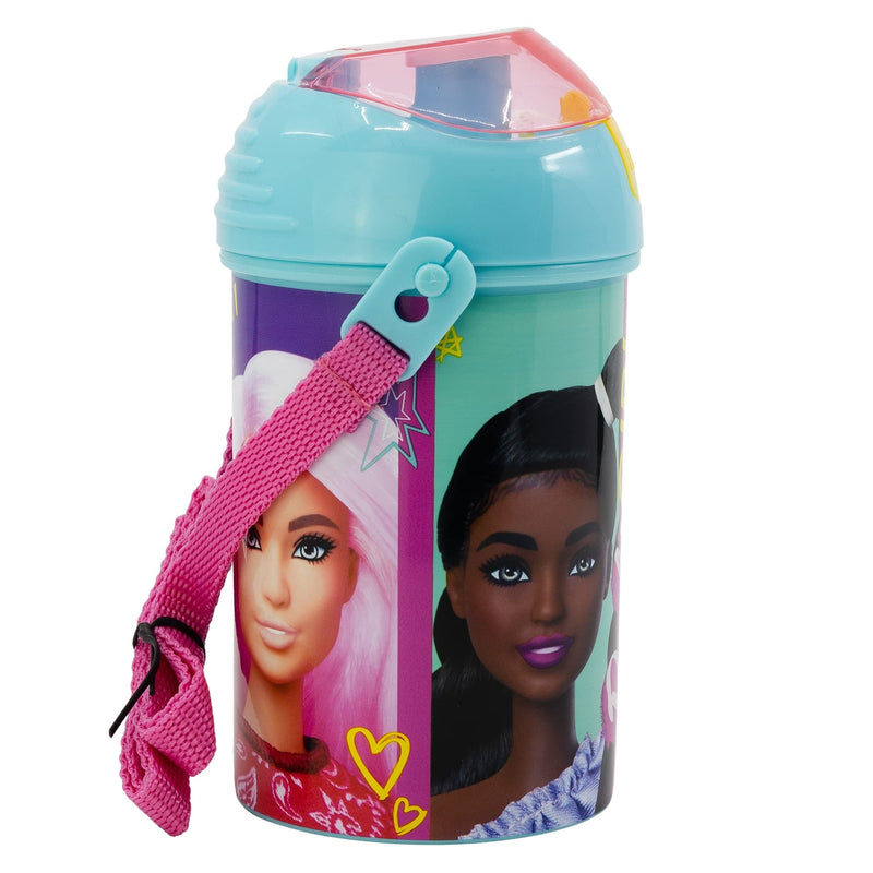 Stor - Pop-Up Drinking Bottle - Barbie  (15969)