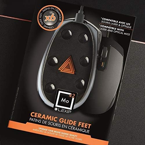 LEXIP GAMING - MO42 - SET OF 6 CERAMIC GLIDE FEET FOR MOUSE (PC