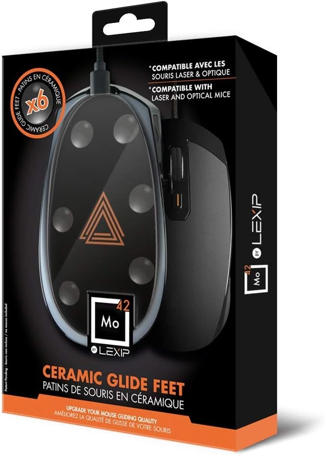 LEXIP GAMING - MO42 - SET OF 6 CERAMIC GLIDE FEET FOR MOUSE (PC