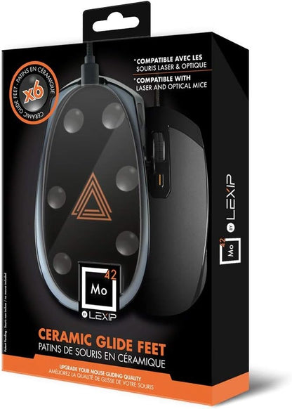 LEXIP GAMING - MO42 - SET OF 6 CERAMIC GLIDE FEET FOR MOUSE (PC