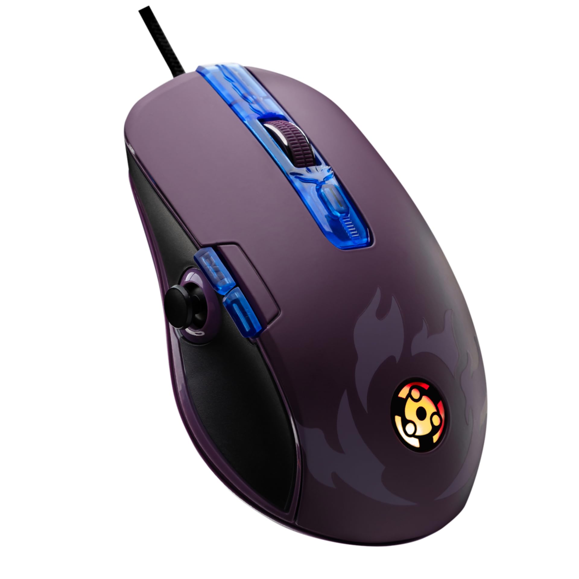 Lexip x Tsume - Naruto Shippuden muis - analoge duimjoystick - 12 programmeerbare toetsen en acties - verstelbaar gewicht - PAW3327 optische sensor van 100 tot 12.000 DPI (Madara