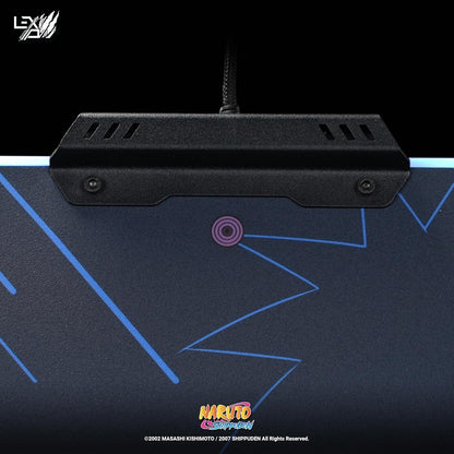 Lexip x Tsume - Naruto Shippuden muismat - LED-achtergrondverlichting - Hard met metalen frame - wrijvingsarm gestructureerd micro-oppervlak - antislip basis (Madara