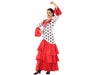 Atosa Women's Adult Flamenca Sevillana Costume White Red XXL