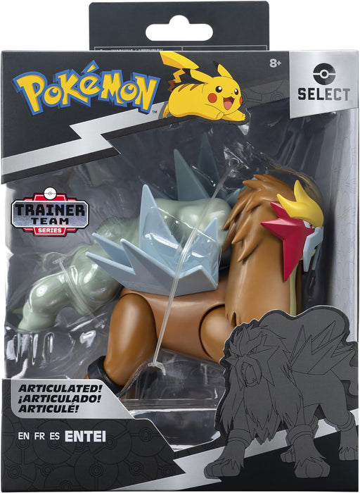 Pokémon Select Entei - 6-Inch Super-Articulated Figure with Over 15 Points of Articulation
