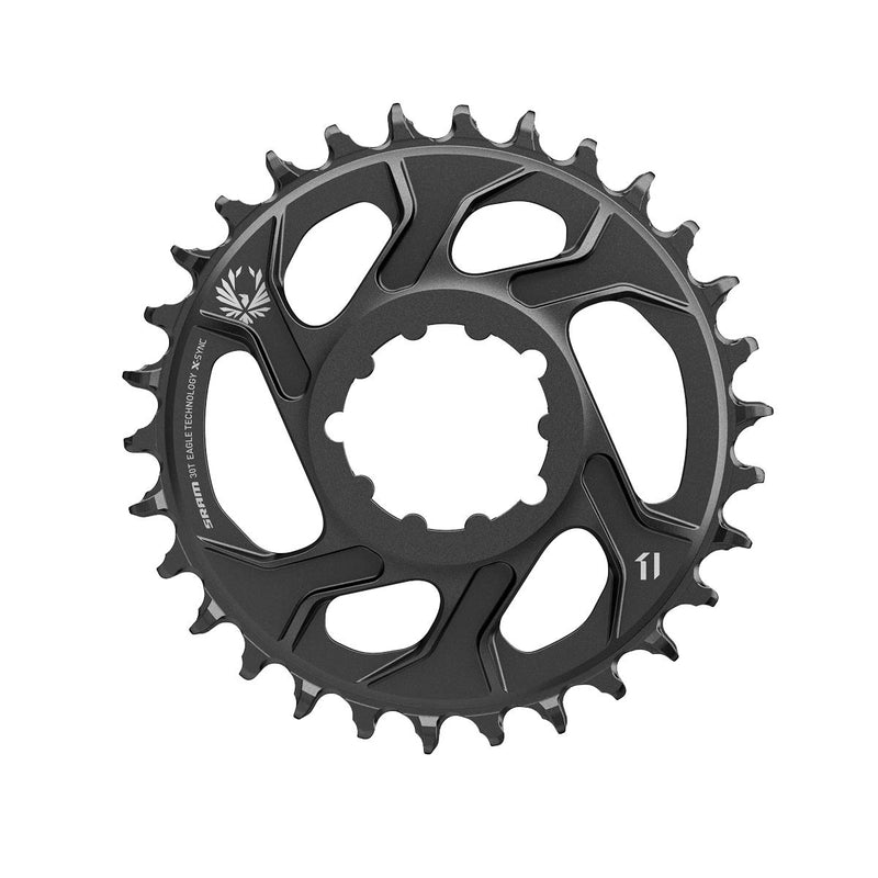 SRAM Chain Ring X-Sync 2 Direct Mount 6mm Offset Cold Forged Aluminum Black 30T