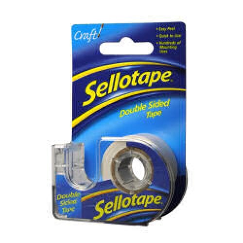 Sellotape Double Sided Tape Dispenser 15mmx5m Ref IDH 1445290