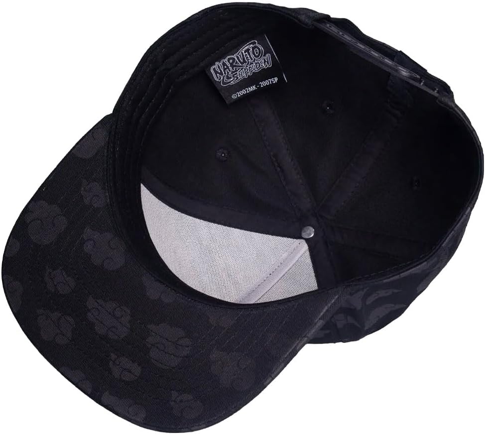 Difuzed Naruto Tonal Akatsuki Cloud Baseball Cap Size One Size Black, Black, One size