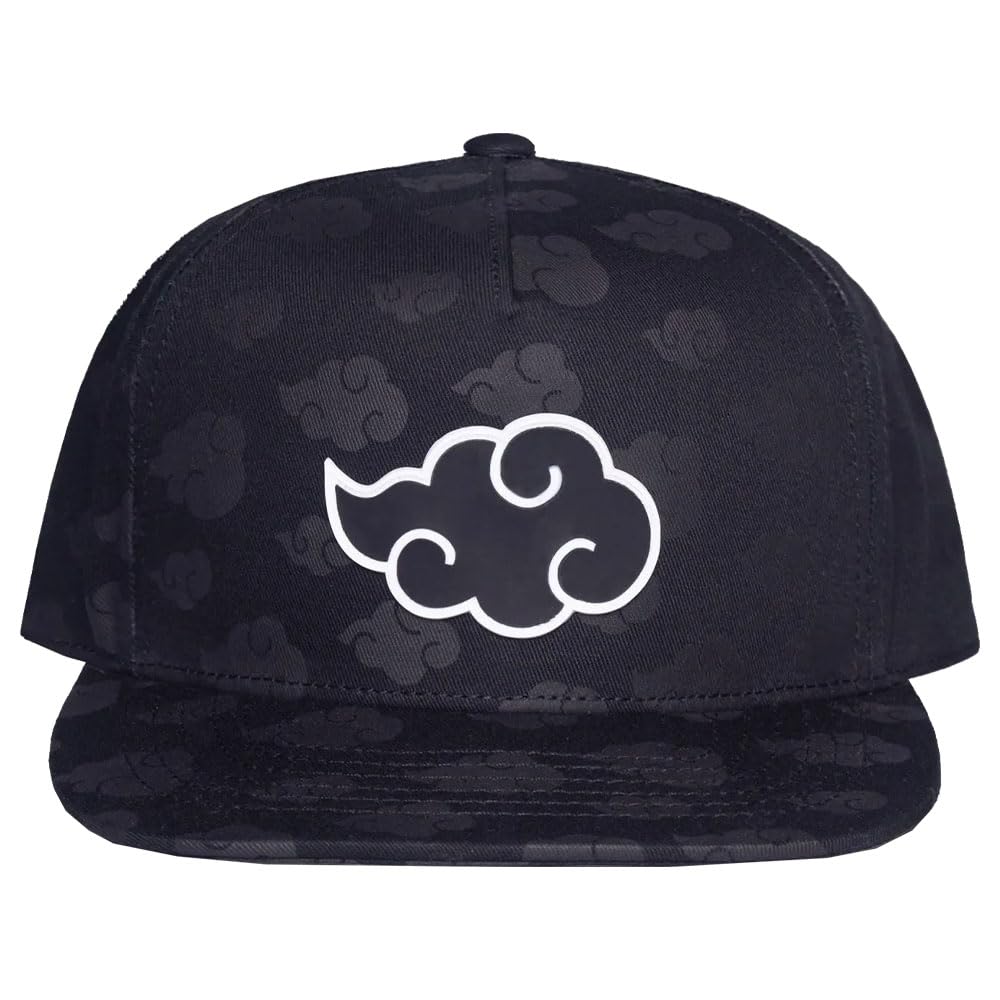 Difuzed Naruto Tonal Akatsuki Cloud Baseball Cap Size One Size Black, Black, One size