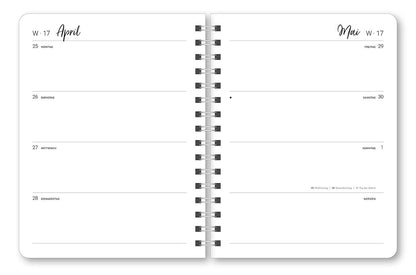 Glamour Planner Paisley 2022- Diary - Buchkalender - Taschenkalender - 16,5x21,6