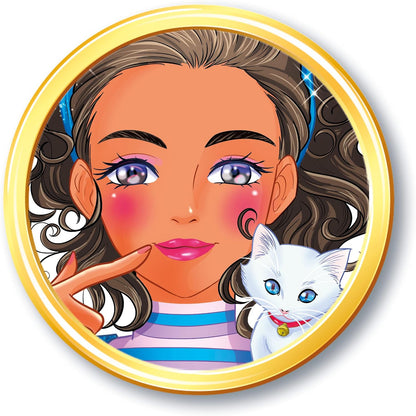 Clementoni Crazy Chic-Lovely Makeup Panda-Children Sets, Cosmetics for Teenager, Make Age 6, Creative Gift for Girls, Washable, 18821, Multicoloured