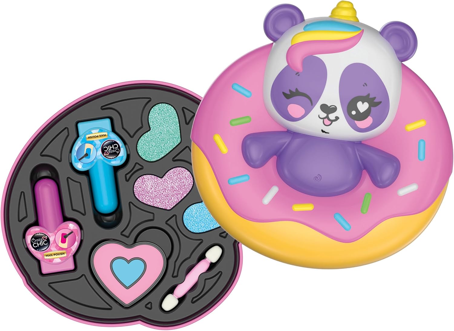 Clementoni Crazy Chic-Lovely Makeup Panda-Children Sets, Cosmetics for Teenager, Make Age 6, Creative Gift for Girls, Washable, 18821, Multicoloured