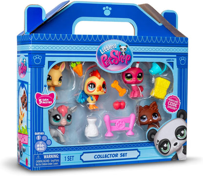 Littlest Pet Shop, Collectors Pack Farm Besties Pack, Mobile Heads, Gen 7 (Mascots #56 to #60), for ages from 4 years onward, BF00510 Multicolor