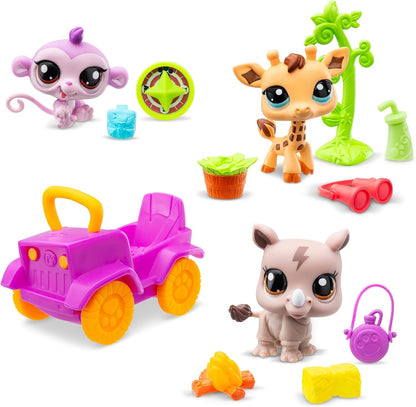 Littlest Pet Shop Zestaw Safari 3 figurki
