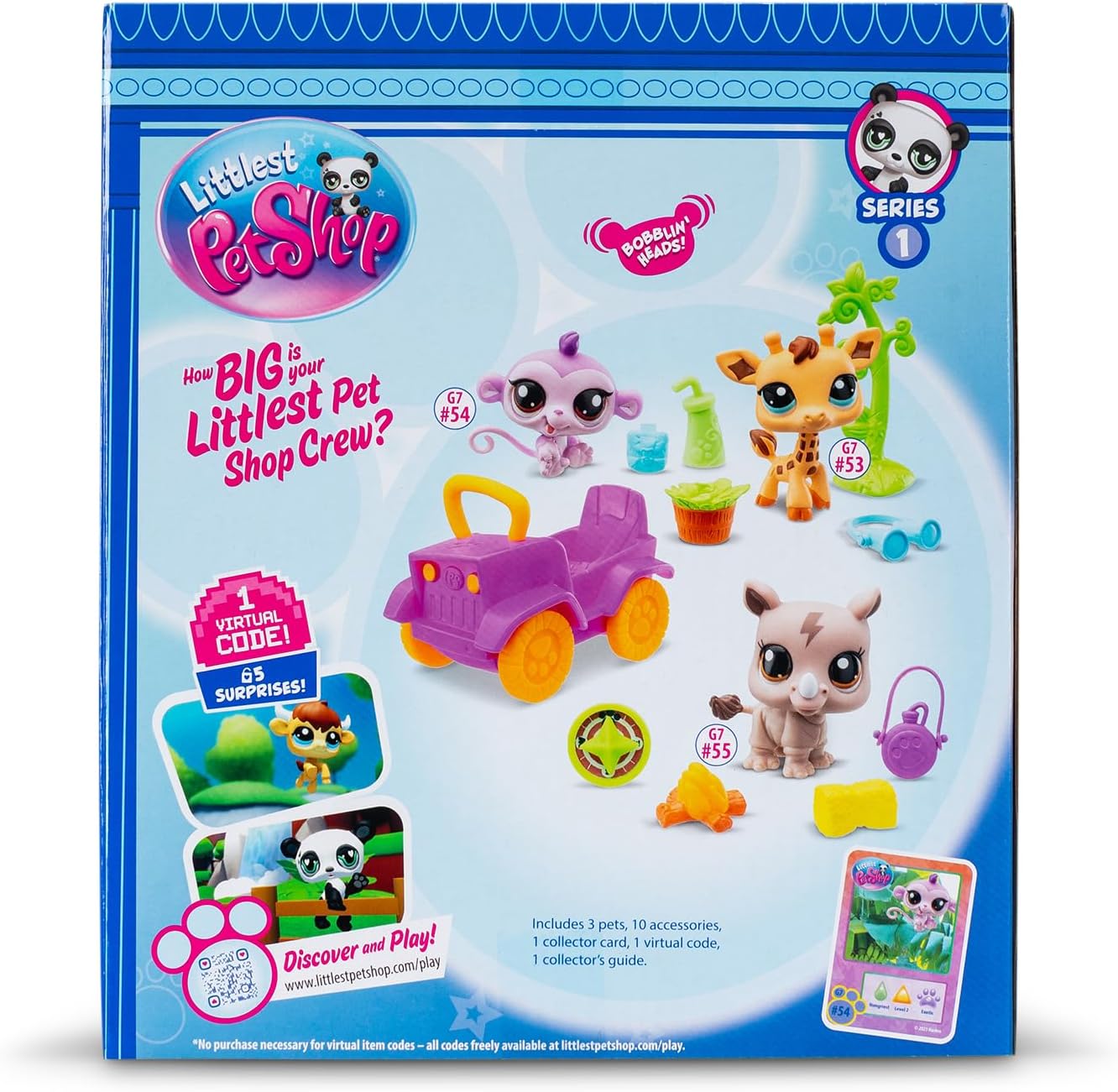 Littlest Pet Shop Zestaw Safari 3 figurki