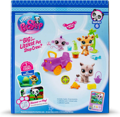 Littlest Pet Shop Zestaw Safari 3 figurki