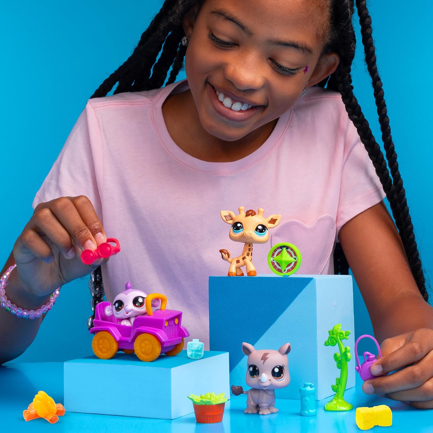 Littlest Pet Shop Zestaw Safari 3 figurki