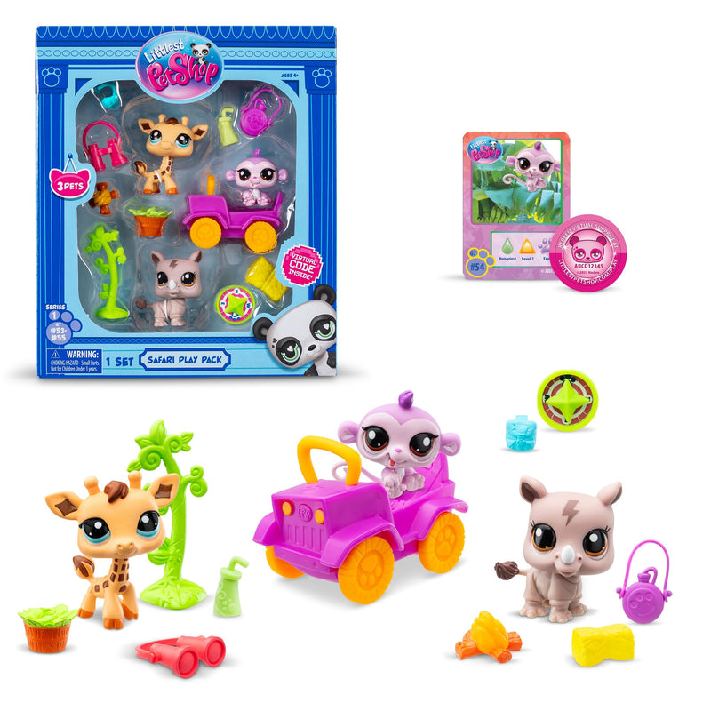 Littlest Pet Shop Zestaw Safari 3 figurki