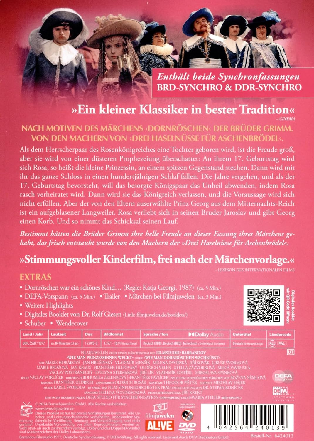 Wie man Prinzessinnen weckt (Wie man Dornröschen wachküsst) (1977) (Filmjuwelen / DEFA-Märchen