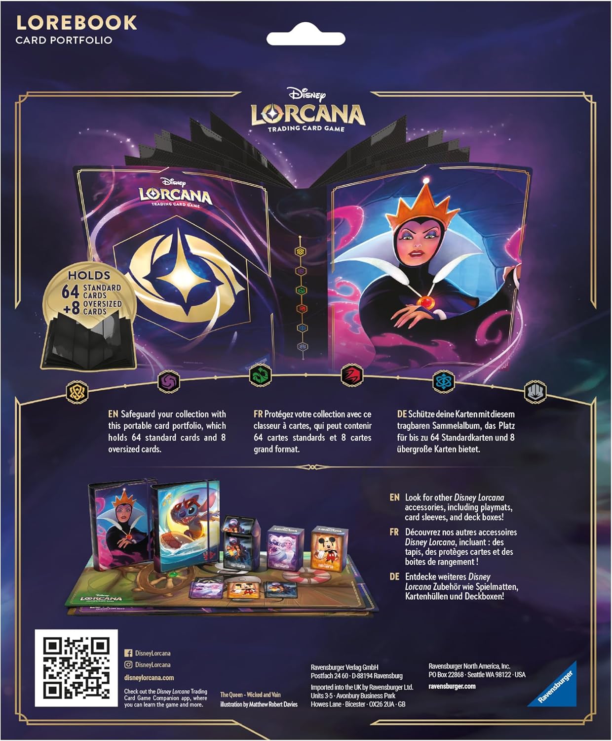 Ravensburger Disney Lorcana TCG Trading Cards for Adults and Kids Age 8 Years Up - Card Portfolio The Evil Queen