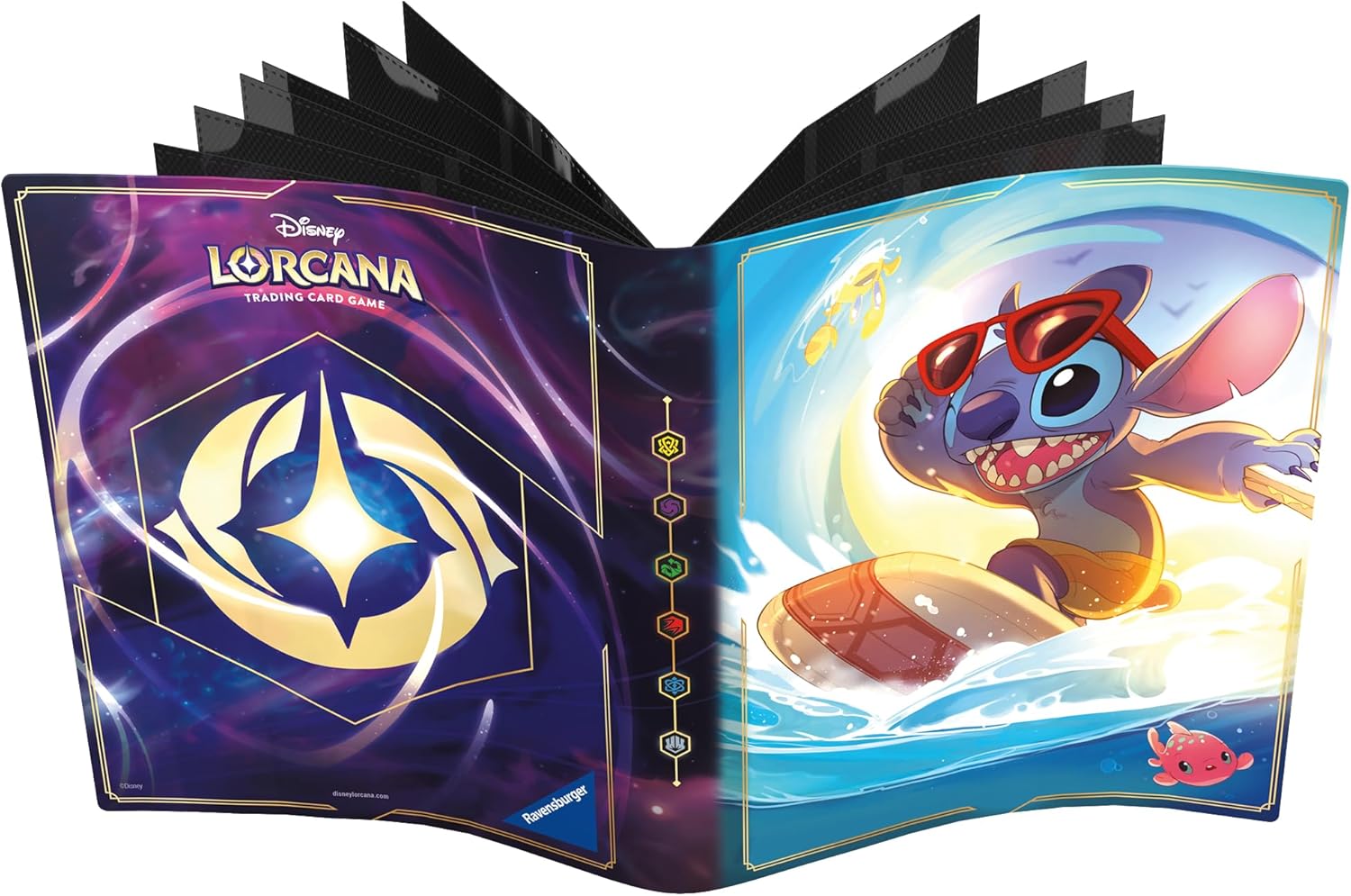 Ravensburger Disney Lorcana TCG Trading Cards for Adults and Kids Age 8 Years Up - Card Portfolio Stitch, Yellow