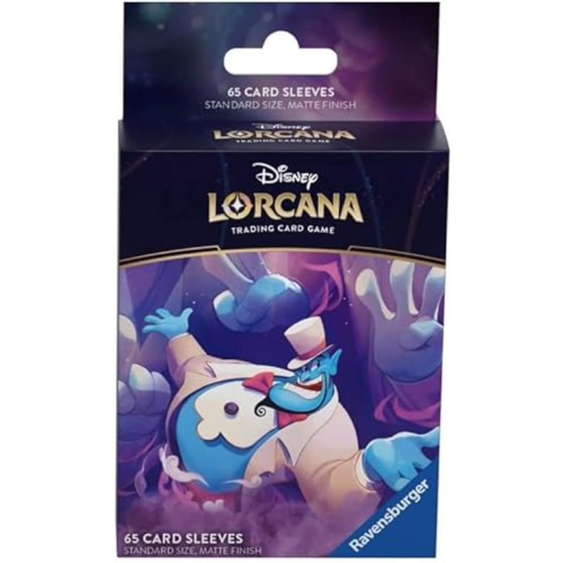 Ravensburger 11098360 Disney Lorcana Trading Game for Adults and Kids Age 8 Years Up-65 Genie Card Sleeves-Set 4: Ursula's Return-TCG Accessories, White, One Size