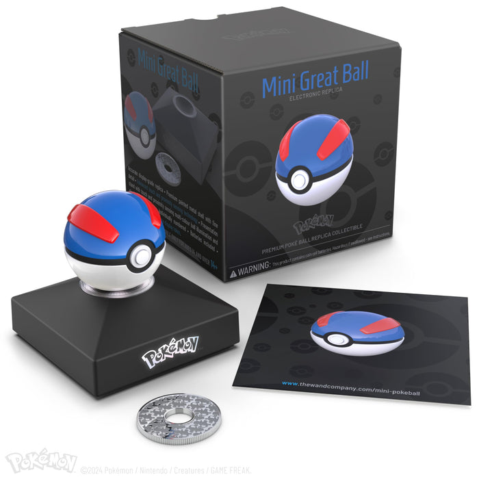 The Wand Company Pokémon Trainer Mini Poké Ball authentic replica (Mini Great Ball