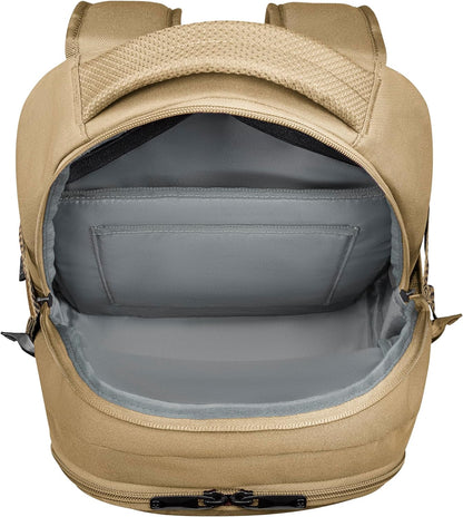 Wenger Ryde 653185 Laptop Backpack with Tablet Compartment, Notebook up to 16 Inches, Tablet up to 10 Inches, Organiser, 26 L, Women Men, Office, Business, Travel, University, Cream, Sustainable,