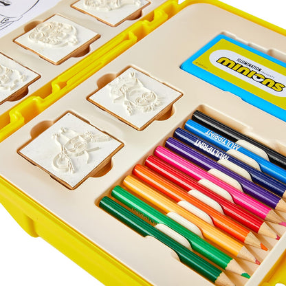 Multiprint - Minions Reis Stempel- en Kleurkoffer