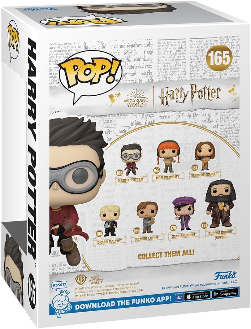 Funko POP! Movies: Harry Potter Prisoner Of Azkaban - Harry With Broom - (Quidditch) - Collectable Vinyl Figure - Gift Idea - Official Merchandise - Toys for Kids & Adults - Movies Fans