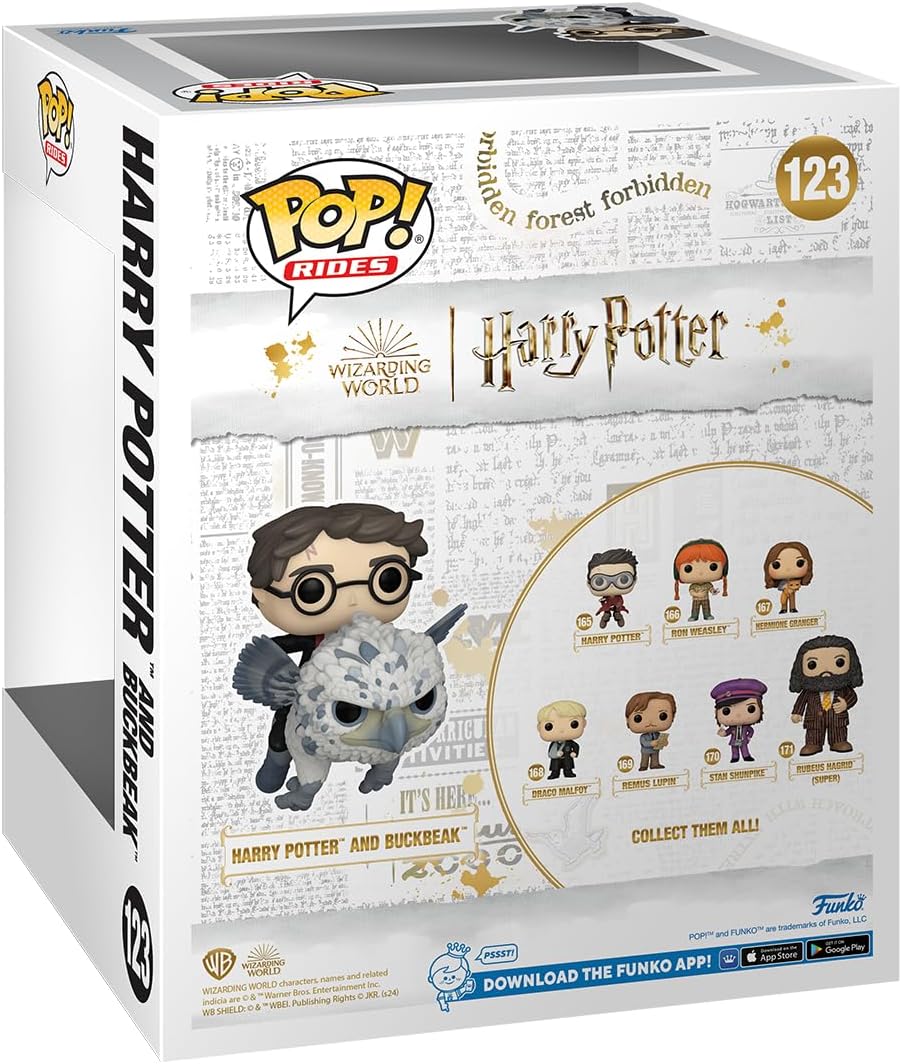 Funko POP! Rides Deluxe: Harry Potter Prisoner Of Azkaban - Harry & Buckbeak - Collectable Vinyl Figure - Gift Idea - Official Merchandise - Toys for Kids & Adults - Movies Fans