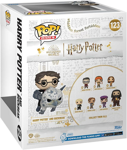 Funko POP! Rides Deluxe: Harry Potter Prisoner Of Azkaban - Harry & Buckbeak - Collectable Vinyl Figure - Gift Idea - Official Merchandise - Toys for Kids & Adults - Movies Fans