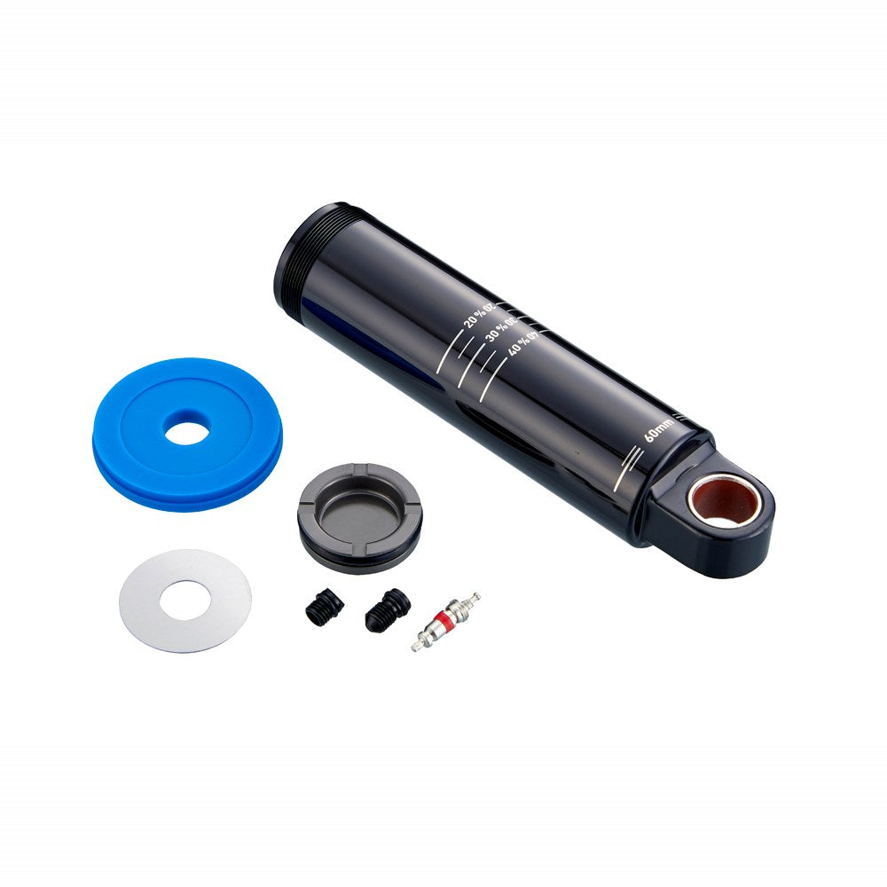 Rockshox Spare Rear Shock Spare Parts Damper Body/Ifp Standard Eyelet 60mmincludes Damper Bodyifp Valve Core, 5mm Travel Spacer And Caps) Deluxe A1/ Super Deluxe A1 (2017+) Black