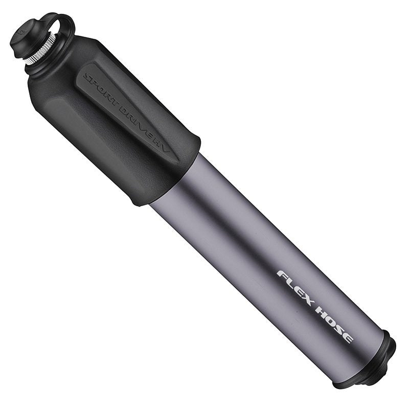 Lezyne Sport Drive HV Bicycle Hand Pump, 90psi, Gravel, Mountain Bike, Presta and Schrader Valve, High Volume