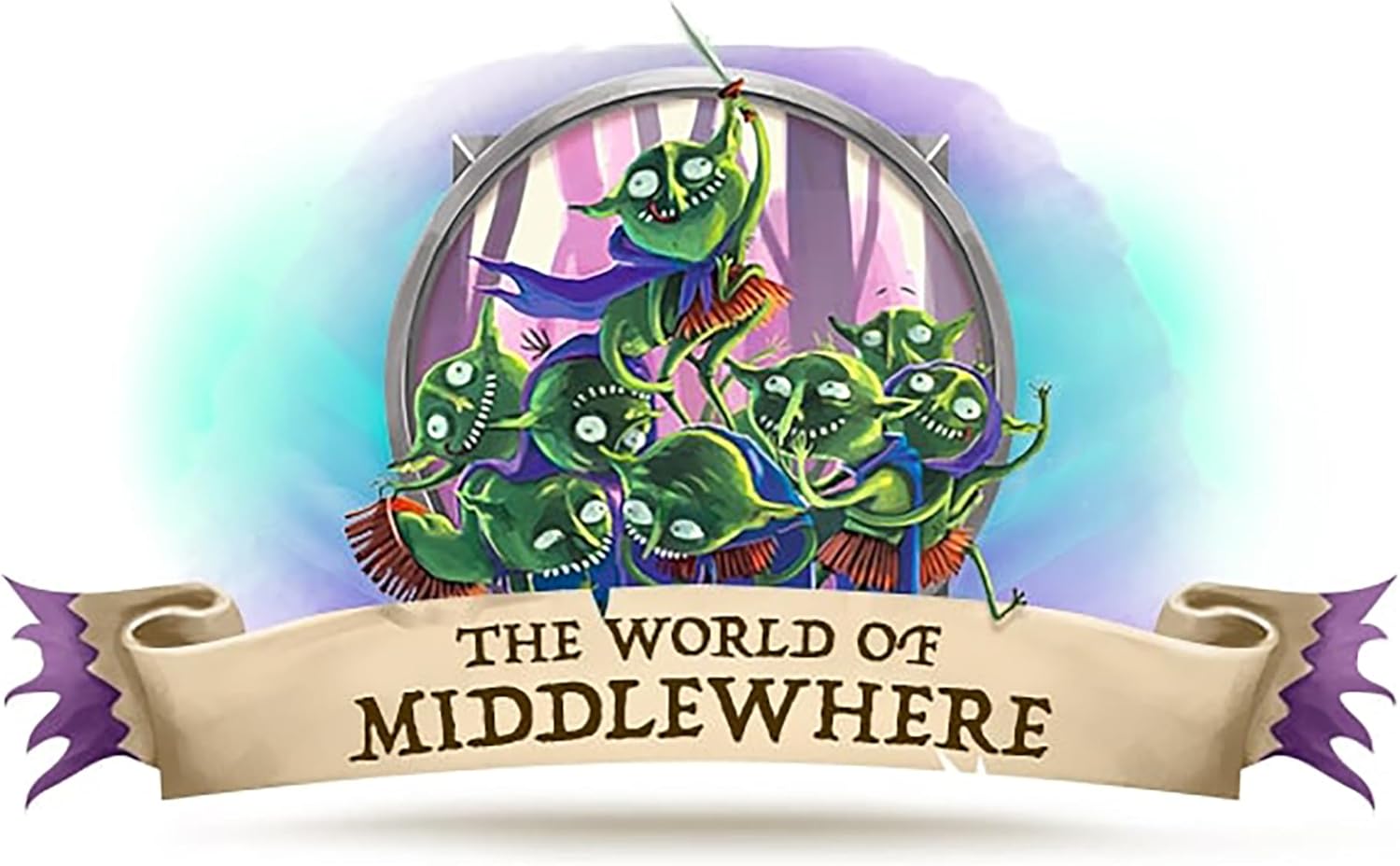 Modiphius Entertainment: One More Quest: Deluxe Eyecon Dice Set - 6 Custom 6-Sided Dice Set, Comedy Dungeon Crawling Tabletop Role Playing Accessory